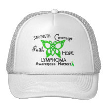 Lymphoma Celtic Butterfly 3 Hat