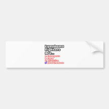 Lymphoma Fighter Quiz Bumper Stickers