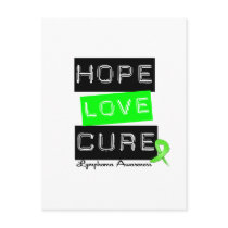 Lymphoma Hope Love Cure Post Cards