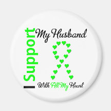 Lymphoma I Support My Husband Magnets