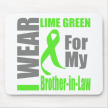 Lymphoma I Wear Lime Green Brother-in-Law Mouse Pad