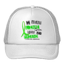 Lymphoma I Wear Lime Green For My Friend 37 Hat