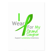Lymphoma I Wear Lime Green For My Granddaughter Post Cards
