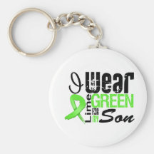 Lymphoma I Wear Lime Green Ribbon SON Key Chain