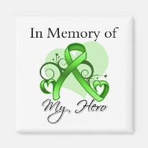 Lymphoma In Memory of My Hero Magnet
