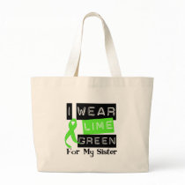 Lymphoma Lime Green Ribbon Sister Tote Bag