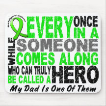 Lymphoma Non-Hodgkins HERO COMES ALONG 1 Dad Mousemat