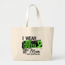 Lymphoma Ribbon For My Mum Canvas Bags