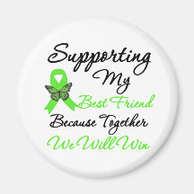 Lymphoma Support (Best Friend) Refrigerator Magnets