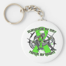 Lymphoma Survivor By Day Ninja By Night Keychain