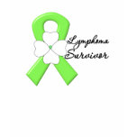 Lymphoma Survivor Flower Ribbon t-shirts