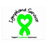 Lymphoma Survivor Heart Post Cards