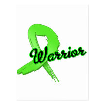 Lymphoma Warrior Grunge Ribbon Post Card