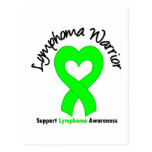 Lymphoma Warrior Heart Post Cards