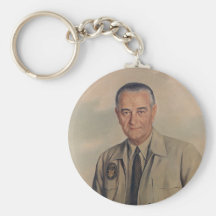 Lyndon B. Johnson - Elizabeth Shoumatoff (1969) Keychain