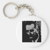 Lyndon B. Johnson silhouette Key Chain