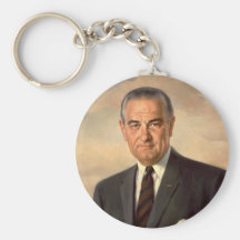 Lyndon Johnson Official Portrait Key Chains