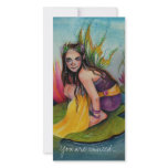 Lynsye Faerie w Locket Customized Photo Card