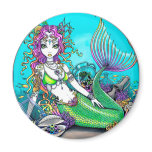 Lyra Tropical Rainbow Mermaid Magnet
