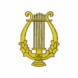 Lyre embroidered shirts