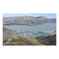 Lyttelton Harbour Rectangle Stickers