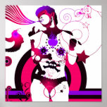 LZA  red purple Posters