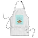 M13 NOT RIGHT CHEF APRON WITH BLUE BACKGROUND