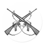 M16 rifle stickers