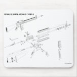 M16A2 Assault Rifle Mouse Pad mousepads