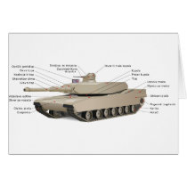 M1 Abrams Tank Greeting Card
