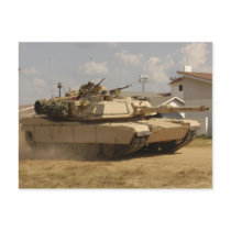M1A1 Abrams Tank Postcard