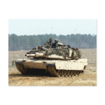 M1A1 Abrams Tank Post Card