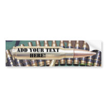 m60 50 cal bmg army vet usn usmc us Bumper Sticker