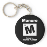 M For Manure keychains