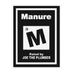 M For Manure postcards