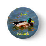 M is for Mallard - button