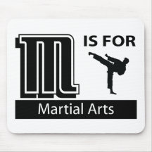 M Is For Martial Arts Mouse Pads