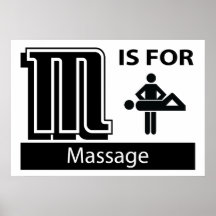 M Is For Massage Poster