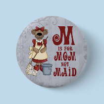 M is for Mum buttons