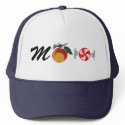 M Peach Mint hats