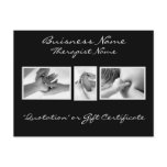 Maasage Therapy Gift Card postcards
