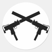 MAC-10 ROUND STICKER