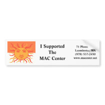 MAC Centre Sticker Bumper Stickers