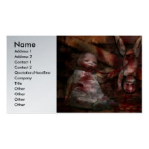Macabre - Dolls - Having a friend for dinner Business Cards