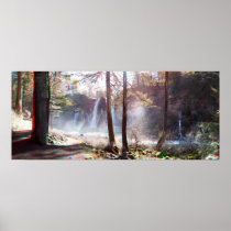 MacArthur Burney Falls 3D Anaglyph Panorama Posters