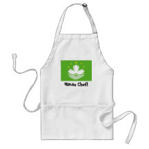 Macau flag chef apron