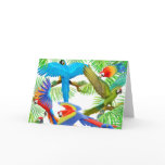 Macaw Jungle Greeting Card
