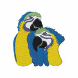 Macaw Parrots embroidered shirts