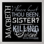 Macbeth Killing Swine Quote posters