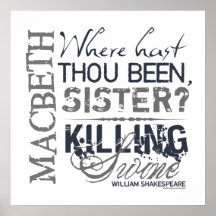 Macbeth Killing Swine Quote Posters